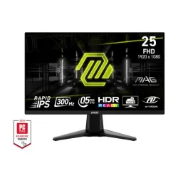 MSI Monitor MAG 255XF 24.5 cala/LED/FHD/Flat/300Hz/Black | PartsPC.pl