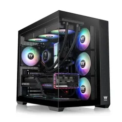 Thermaltake Obudowa - View 380 TG ARGB - Black | PartsPC.pl