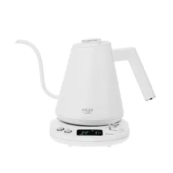 Czajnik elektryczny Adler AD 1349 biały z długą wylewką | PartsPC.pl