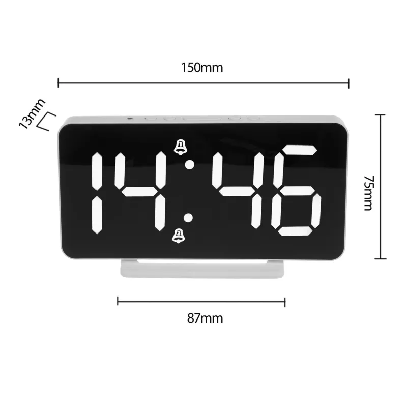 Zegar z alarmem i funkcją termometru GreenBlue GB383... | PartsPC.pl