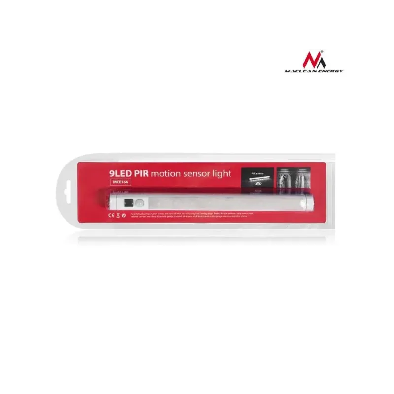 Lampka kuchenna podszafkowa Maclean MCE166 9 SMD Pir On/Off