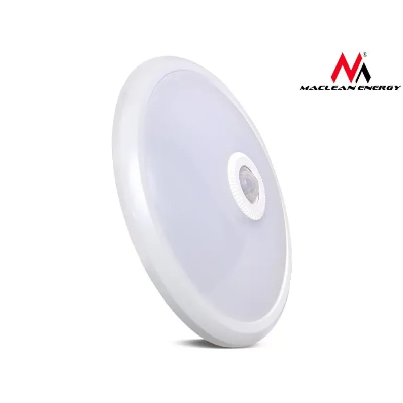 Plafon LED Maclean MCE131 12W z czujnikiem ruchu pir zasięg 6m