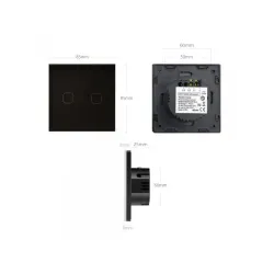 Włącznik dotykowy światła Maclean MCE701B pojedyńczy, ... | PartsPC.pl