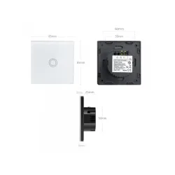 Włącznik dotykowy światła Maclean MCE702W pojedyńczy, ... | PartsPC.pl