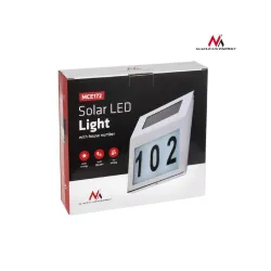 Lampa solarna Maclean MCE172 LED z numerem domu | PartsPC.pl