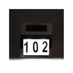 Lampa solarna Maclean MCE172 LED z numerem domu | PartsPC.pl