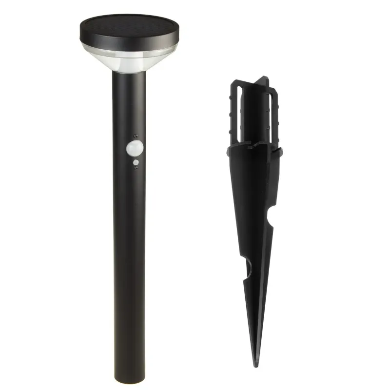 Lampa solarna LED z czujnikiem Maclean MCE465 B, czarna, IP44, 3 tryby