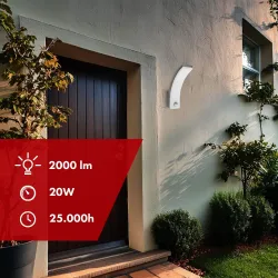 Lampa LED z czujnikiem ruchu Maclean MCE512 GR, czujnik ruchu PIR, kolor