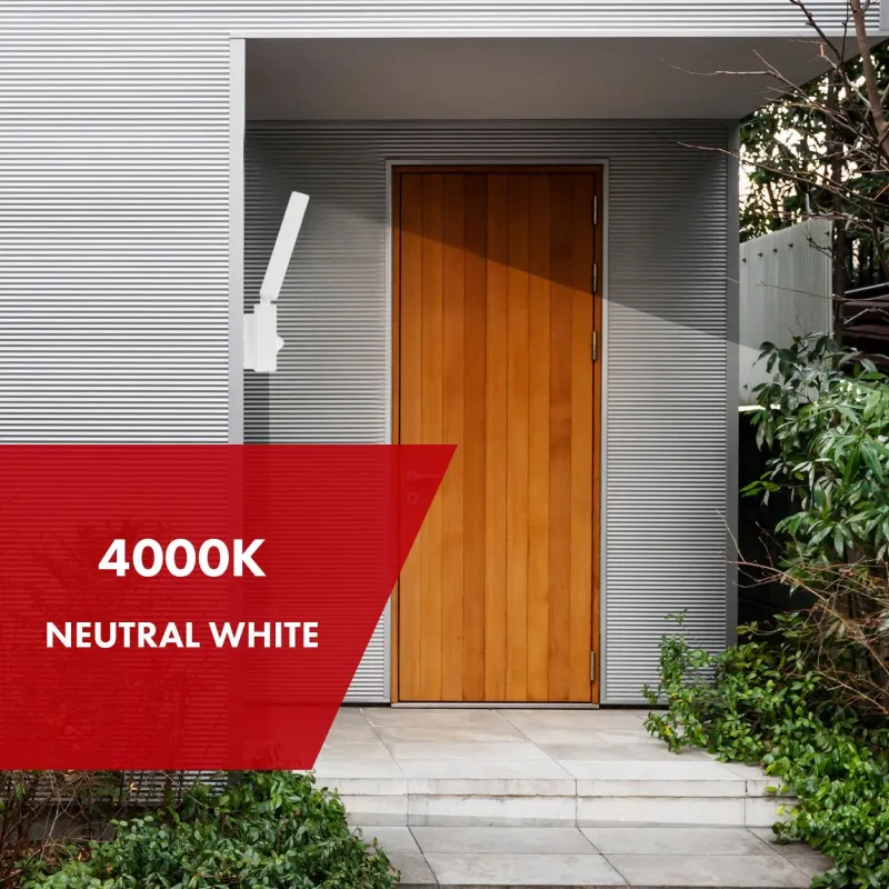 Lampa LED z czujnikiem ruchu Maclean MCE516 W, czujnik ruchu PIR, kolor