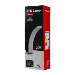 Lampa LED Maclean MCE511 B, kolor czarny, 20W, IP65, 2750lm, barwa