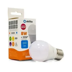 Żarówka LED Abilite kulka mleczna b.ciepła E27 8W/230V | PartsPC.pl