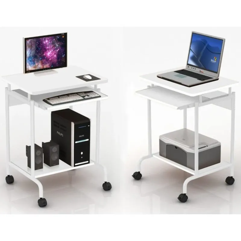 Biurko komputerowe Techly mobilne 600x450 z szufladą | PartsPC.pl