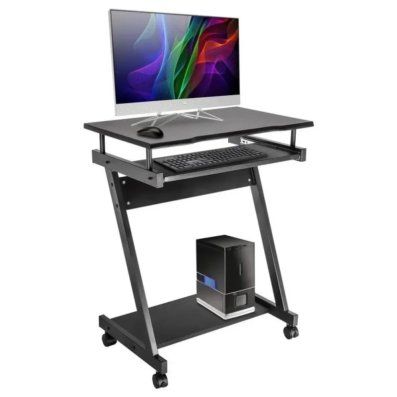 Biurko komputerowe Techly mobilne 590x370 z szufladą | PartsPC.pl