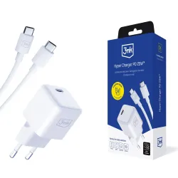 Ładowarka sieciowa 3mk Hyper Charger PD 25W + kabel C-C | PartsPC.pl