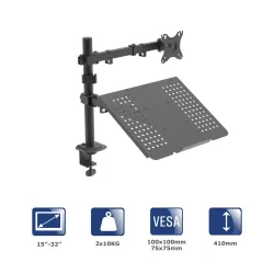 Uchwyt biurkowy do monitora i laptopa Akyga AK-MB-04... | PartsPC.pl