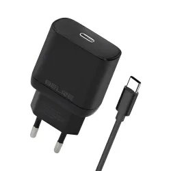 Ładowarka sieciowa Beline 25W 1xUSB-C GaN PD 3.0+kabel | PartsPC.pl
