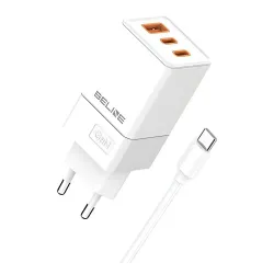 Ładowarka sieciowa Beline 65W GaN 2xUSB-C PD 3.0 + | PartsPC.pl