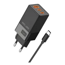 Ładowarka sieciowa Beline 65W GaN 2xUSB-C PD 3.0 + | PartsPC.pl