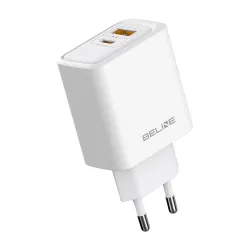 Ładowarka sieciowa Beline 45W 1xUSB-C + 1xUSB GaN PD 3.0 | PartsPC.pl