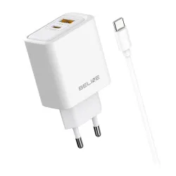 Ładowarka sieciowa Beline 45W 1xUSB-C + 1xUSB GaN PD 3.0 | PartsPC.pl
