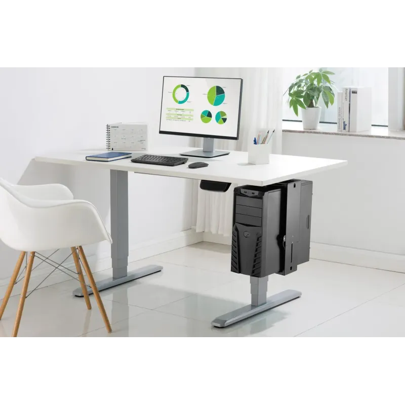 Uchwyt DIGITUS do montażu PC pod biurkiem z mechanizmem | PartsPC.pl