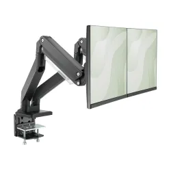 Ramię biurkowe podwójne z zaciskiem DIGITUS 2xLCD z | PartsPC.pl