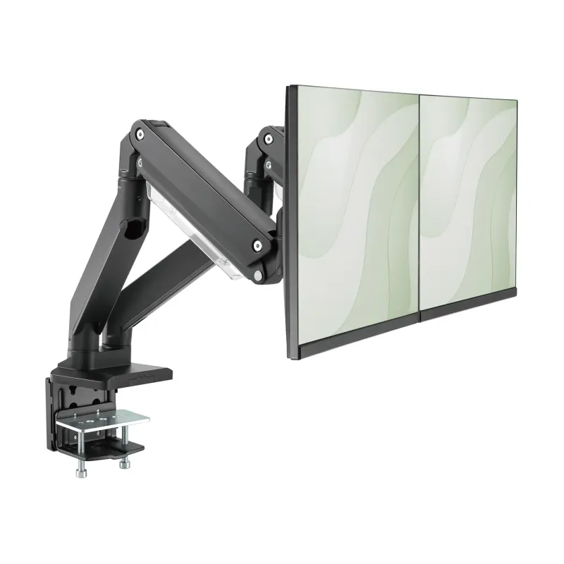 Ramię biurkowe podwójne z zaciskiem DIGITUS 2xLCD z | PartsPC.pl
