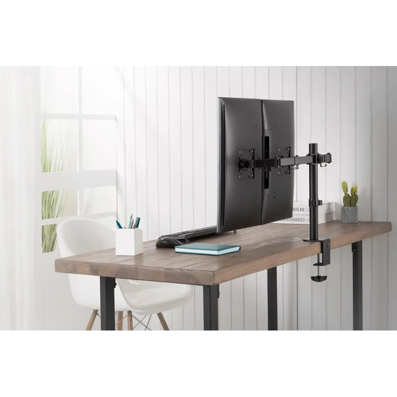 Uchwyt biurkowy podwójny (zacisk) DIGITUS 2xLCD max. | PartsPC.pl