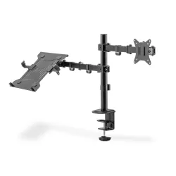 Uchwyt biurkowy DIGITUS podwójne ramię na 1xLCD 32" 4kg, | PartsPC.pl