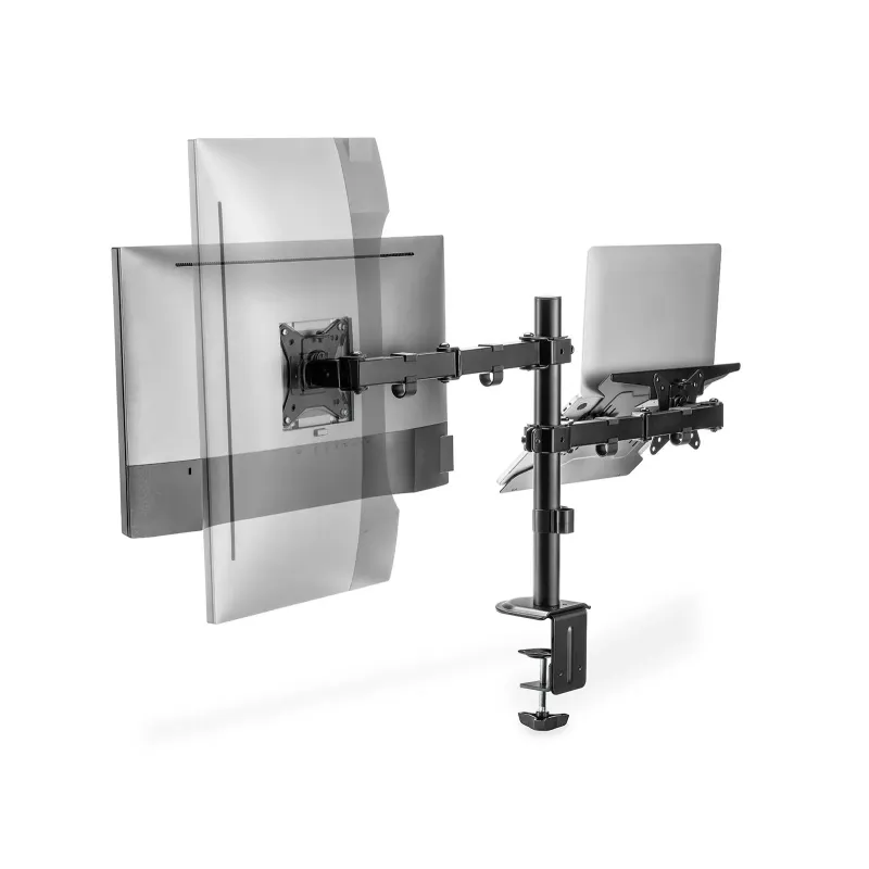 Uchwyt biurkowy DIGITUS podwójne ramię na 1xLCD 32" 4kg, | PartsPC.pl