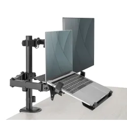 Uchwyt biurkowy DIGITUS podwójne ramię na 1xLCD 32" 4kg, | PartsPC.pl