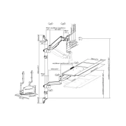 Ramię naścienne pojedyncze DIGITUS | PartsPC.pl