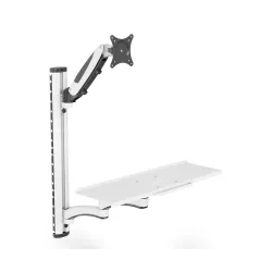 Ramię naścienne pojedyncze DIGITUS 1xLCD + klawiatura, | PartsPC.pl