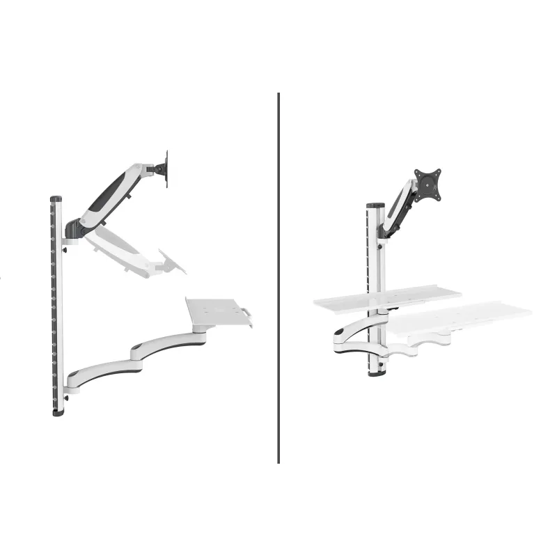 Ramię naścienne pojedyncze DIGITUS 1xLCD + klawiatura, | PartsPC.pl
