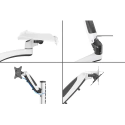 Ramię naścienne pojedyncze DIGITUS 1xLCD + klawiatura, | PartsPC.pl