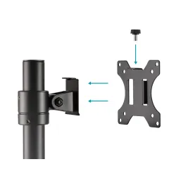 Uchwyt biurkowy kolumnowy pojedynczy (zacisk) DIGITUS | PartsPC.pl