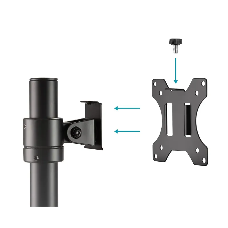Uchwyt biurkowy kolumnowy pojedynczy (zacisk) DIGITUS | PartsPC.pl