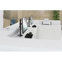 Uchwyt biurkowy kolumnowy pojedynczy (zacisk) DIGITUS | PartsPC.pl