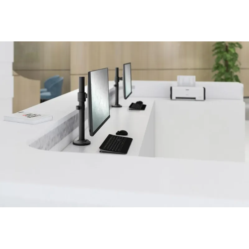 Uchwyt biurkowy kolumnowy pojedynczy (zacisk) DIGITUS | PartsPC.pl