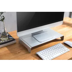 Podstawka DIGITUS pod monitor Slim do 10kg aluminiowa | PartsPC.pl