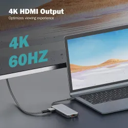 Stacja dokująca DIGITUS USB Typ C 7-portów HDMI 4K/60Hz | PartsPC.pl