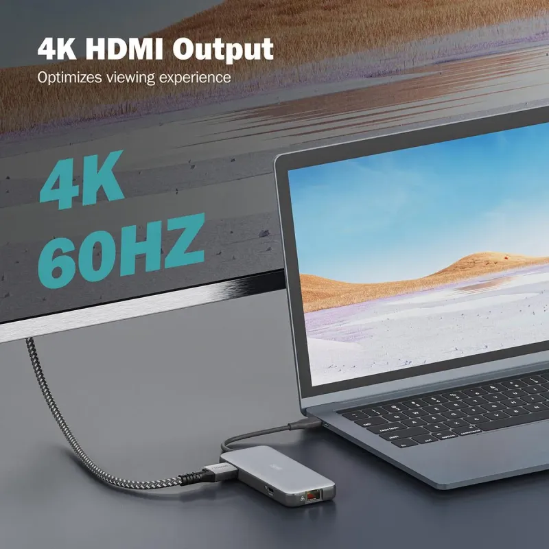 Stacja dokująca DIGITUS USB Typ C 7-portów HDMI 4K/60Hz | PartsPC.pl