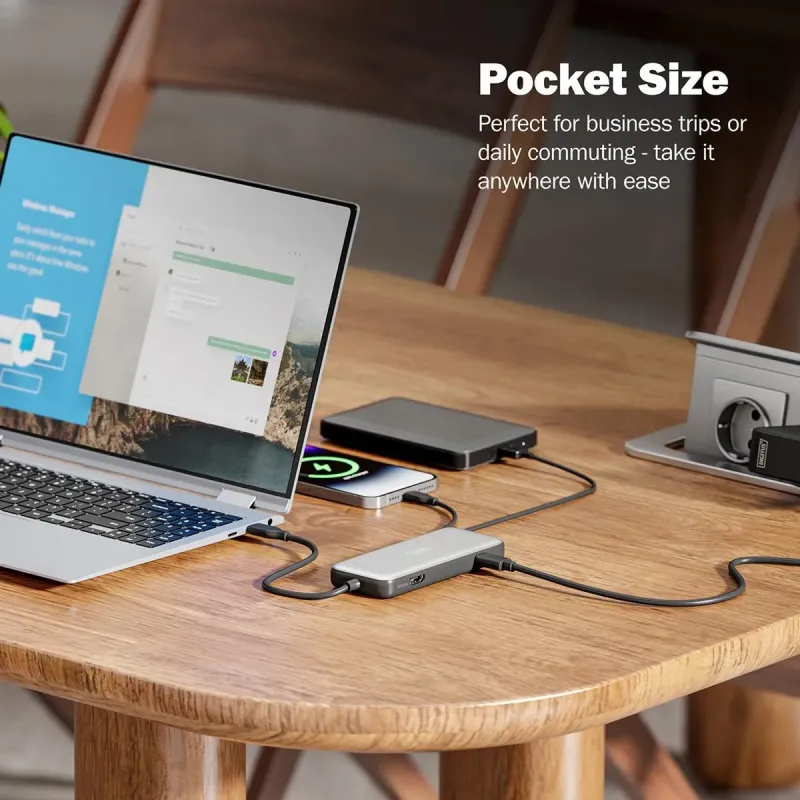 Stacja dokująca DIGITUS USB Typ C 7-portów HDMI 4K/60Hz | PartsPC.pl