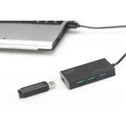 Hub/Koncentrator DIGITUS 4-portowy USB 3.0 SuperSpeed, | PartsPC.pl