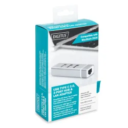 Hub/Koncentrator 3-portowy DIGITUS USB 2.0 HighSpeed Typ | PartsPC.pl