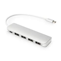 Hub USB DIGITUS 4-portowy USB 3.0 SuperSpeed z Typ C PD | PartsPC.pl