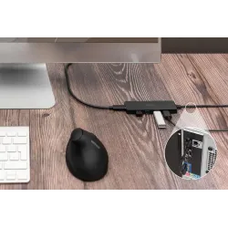 Hub USB 3.0/Koncentrator DIGITUS 4-portowy SlimLine US... | PartsPC.pl