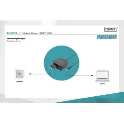 Ładowarka sieciowa DIGITUS zasilacz 1x USB-C PD 3.0 max. | PartsPC.pl