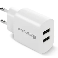 Ładowarka sieciowa everActive SC-220 2x USB 2,4A 12W | PartsPC.pl