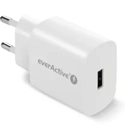 Ładowarka sieciowa everActive SC-250Q 1x USB QC3.0 18W | PartsPC.pl